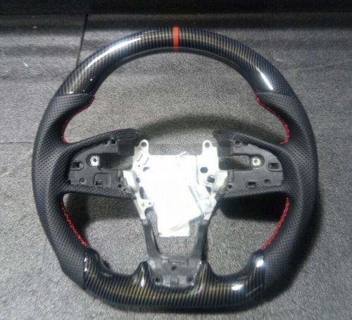 Hydro dip carbon fiber steering wheel fit 16+ honda civic gen 10th fk1 type r