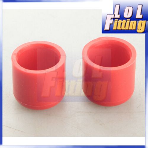 2pcs 28mm 1.1&#034; silicone blanking cap intake vacuum hose end bung plug caps red