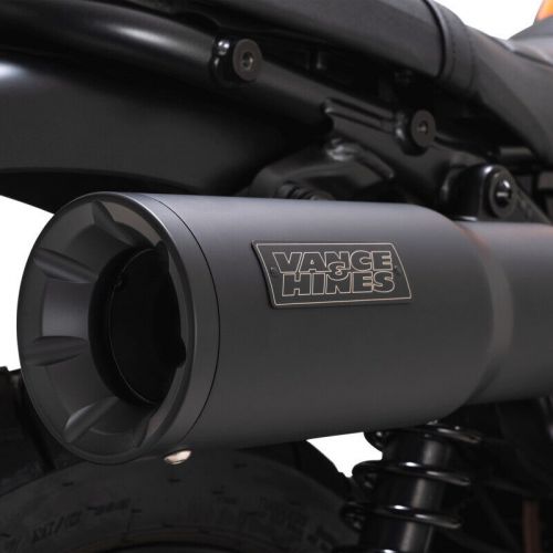 Vance fits &amp; hines honda cl500 scrmblr ho s/o black slip-on exhaust