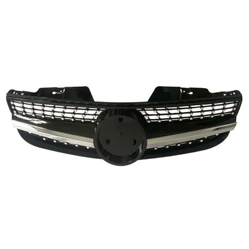 Black upper front grille silver for mercedes benz r230 sl550 sl500 07-09