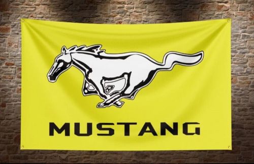 Mustang workshop/mancave advertising fan flag/banner