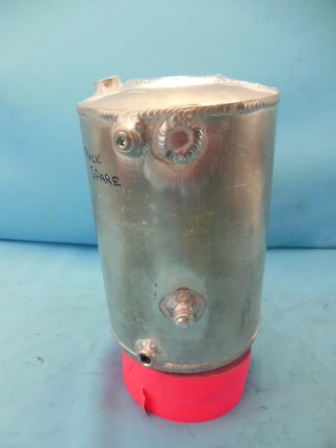 Aluminum water high pressure expansion tank - approx 8.5" x 6" - nascar arca