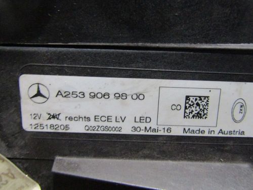 Mercedes glc x253 c253 right led o/s headlight genuine p/n a2539069800 ref d6r00