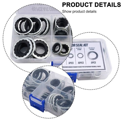 Automotive air conditioning compressor gasket seal repair kit 45pcs set