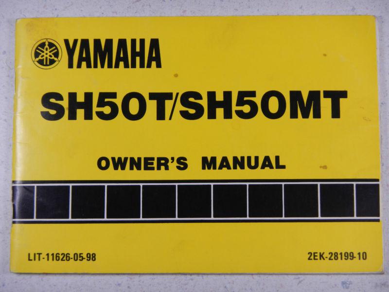 87 yamaha sh50 riva razz oem original driver's owner's rider's manual