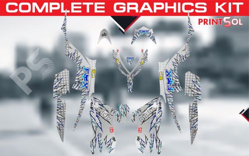 Yamaha raptor 700r 2013-2022 full graphics decals stickers kit