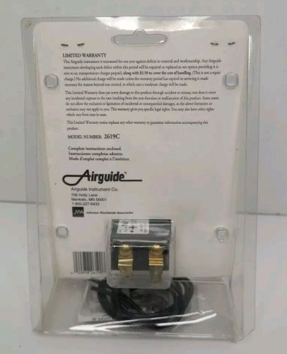 Airguide marine engine hour meter dc 8-32 volt model 2619c new made in usa