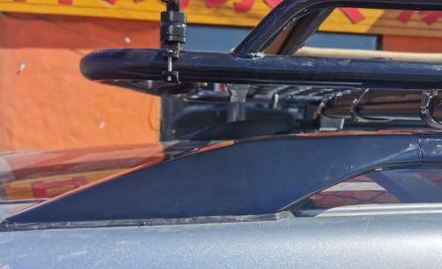 Glossy black roof rack rail end shell for toyota prado lc120/lexus gx 470 03-09