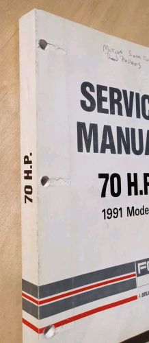 1991 force outboards 70 h.p. models service manual p/n ob4589