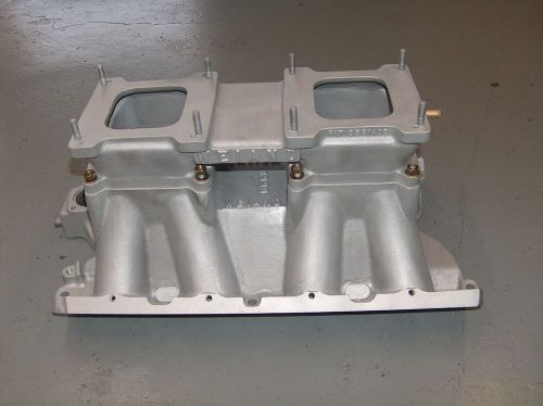 Weiand 2x4 dual quad 429 460 ford tunnel ram intake manifold 5993 w/plenum cj