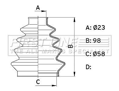 Cv joint boot fits renault megane front inner 1996 on c.v. driveshaft gaiter new