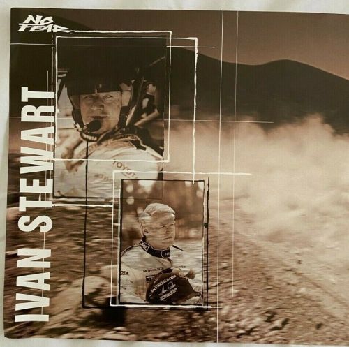 Ivan stewart poster 10&#034; x 28&#034; - our minds are always racing - toyota motorsports