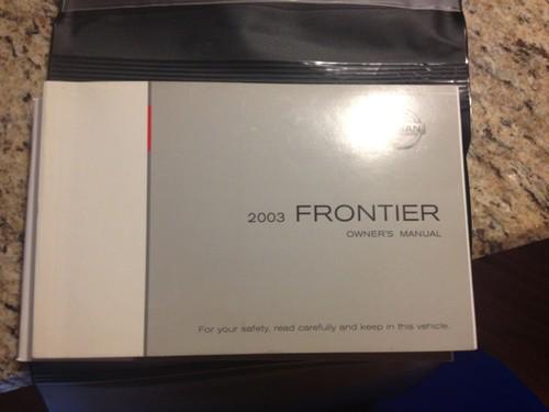 2003 nissan frontier owner's manual