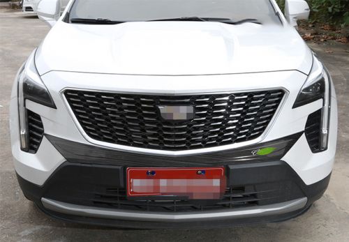 Grill strip trim 1pcs black for cadillac xt4 2018-2020 front lower mesh grille