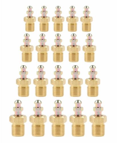 1/8 in npt brass bleeder screws allstar all50180-20 (set of 20)