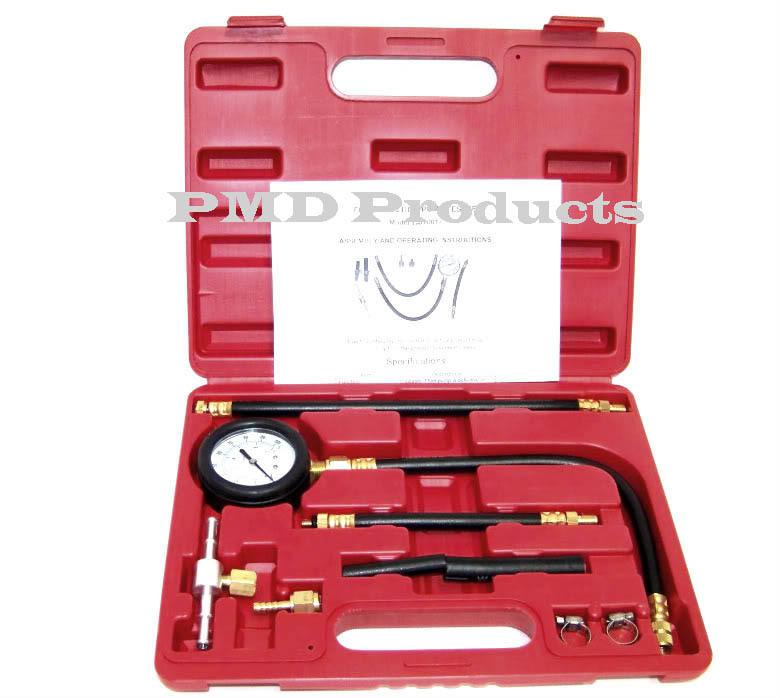 Fuel injection pump pressure tester test kit gauge 100 psi for most cars trucks