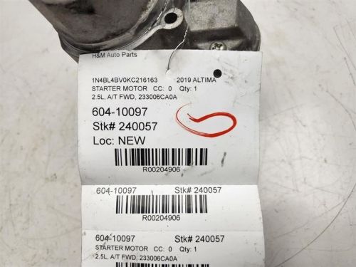 2019 2020 nissan altima starter motor 4 cylinder oem 233006ca0a