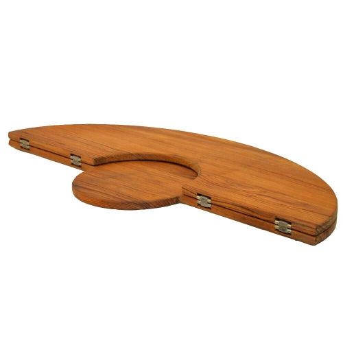 Harris kayot boat oval table top | 38 l x 5/8 h x 25 w inch teak wood