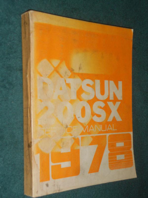 1978 datsun 200sx shop manual original service book! 