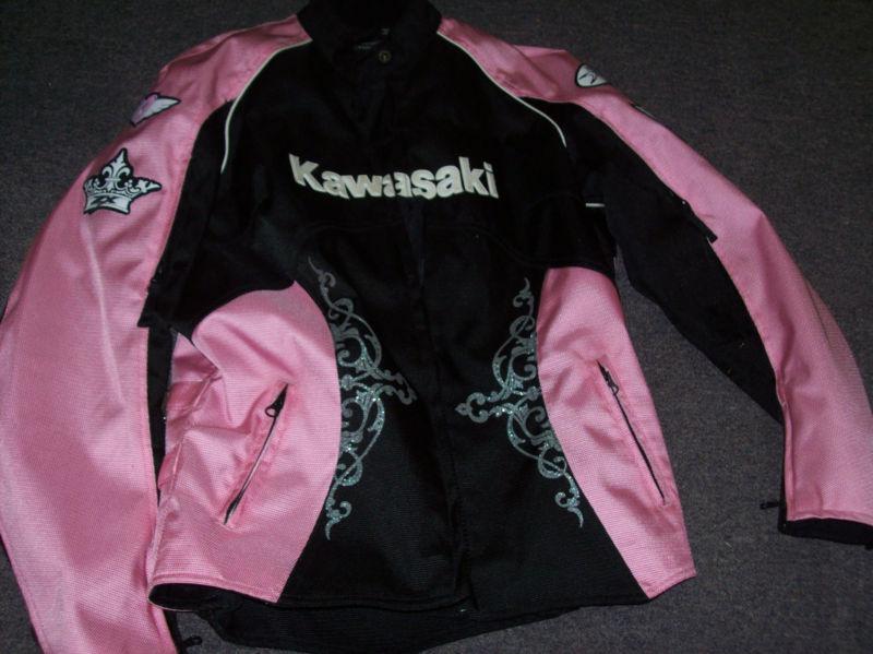 Nice condition size women's small joe rocket kawasaki motorcycle racing jacket!!