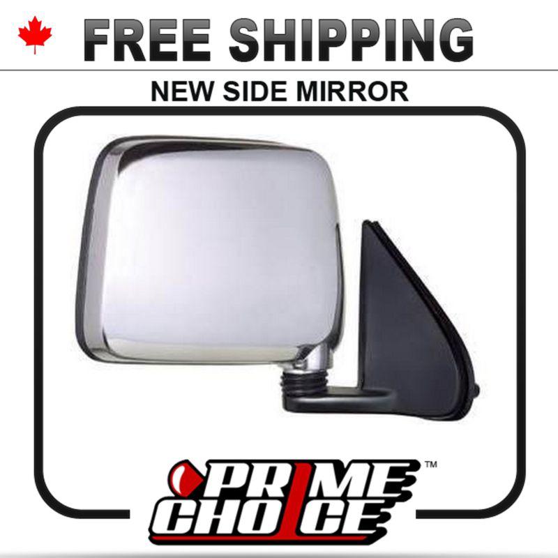 New manual chrome passenger side view mirror for nissan pathfinder right door rh