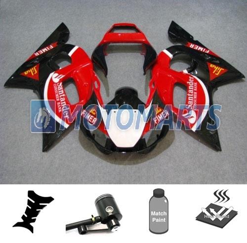 Bundle inj fairing w/ brake fluid pot for yamaha yzf 600 r6 1998 99 00 01 02 aw