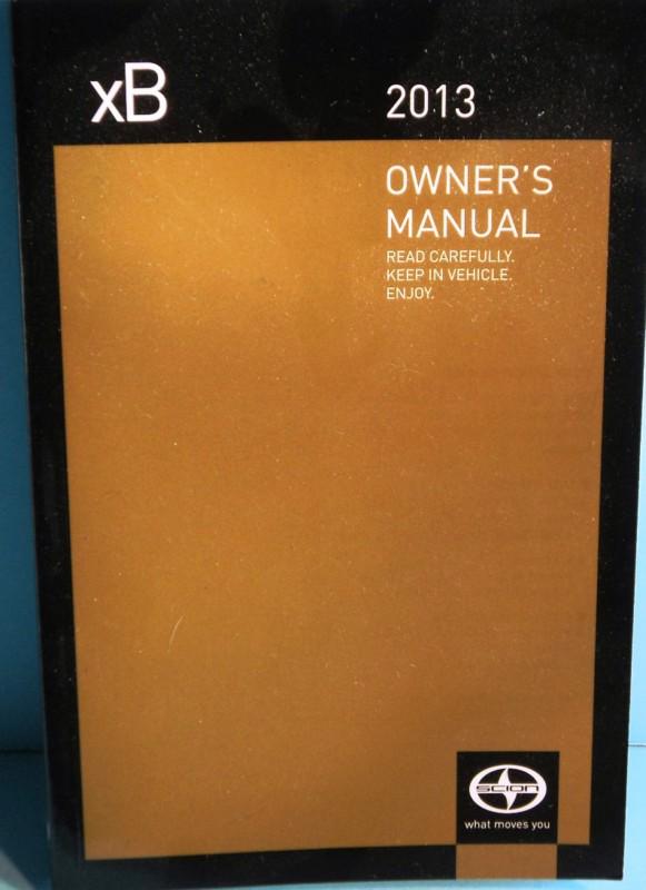 2012 scion xb  owner's manual