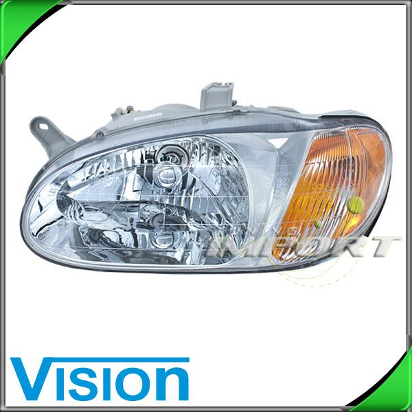 Driver side left l/h headlight lamp assembly replacement fit 1998-02 kia sephia