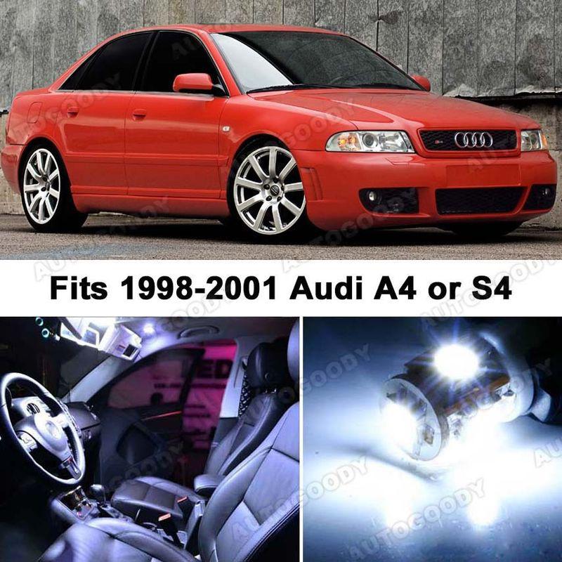 Audi a4 s4 white led lights interior package kit b5