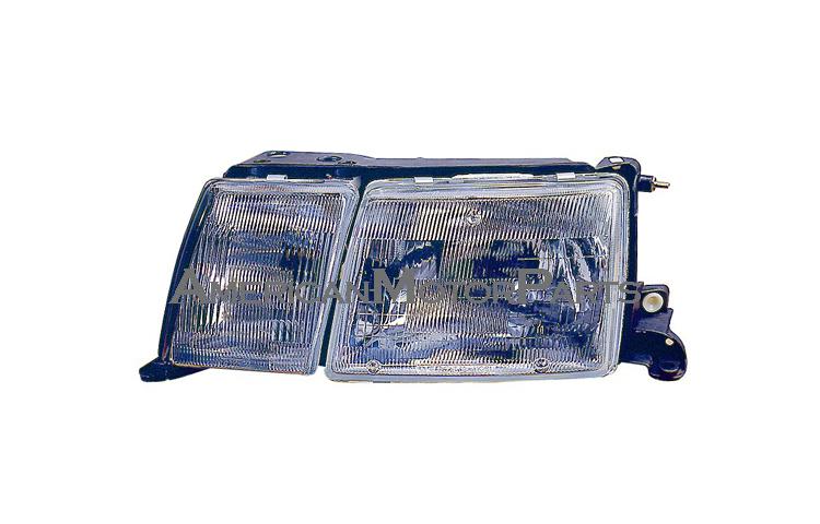 Left driver side replacement headlight head lamp w/ fog lamp 90-92 lexus ls400