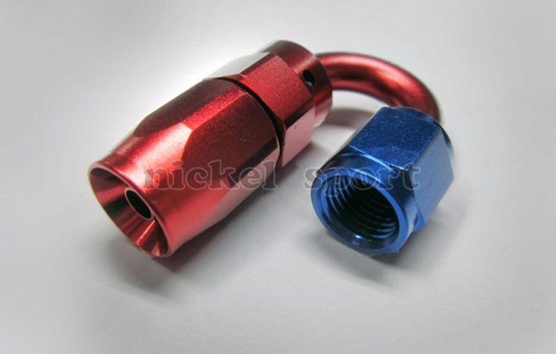 Swivel 6an hose end 180° aluminum fitting adapter