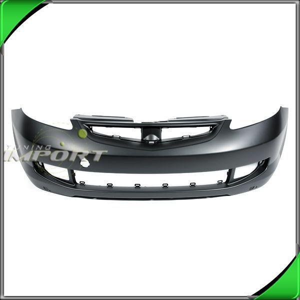 07-08 fit front bumper cover replacement black plastic non-primed w/ fog holes