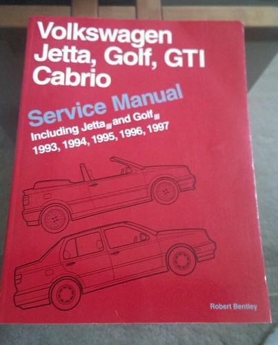 Volkwagen jetta, golf, gti, cabrio service manual 93-97