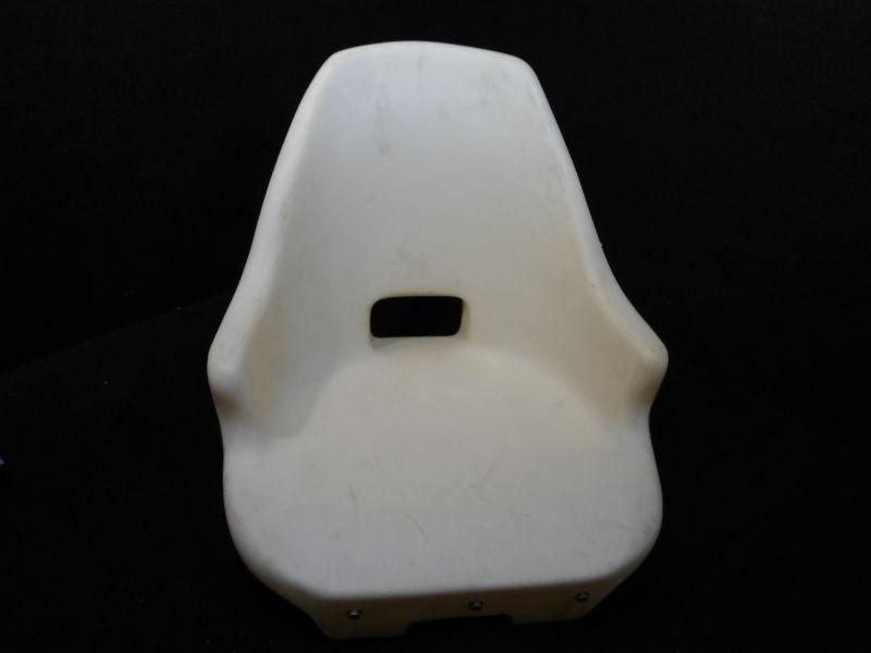White springfield helmsman seat without cushions stock #ks-52