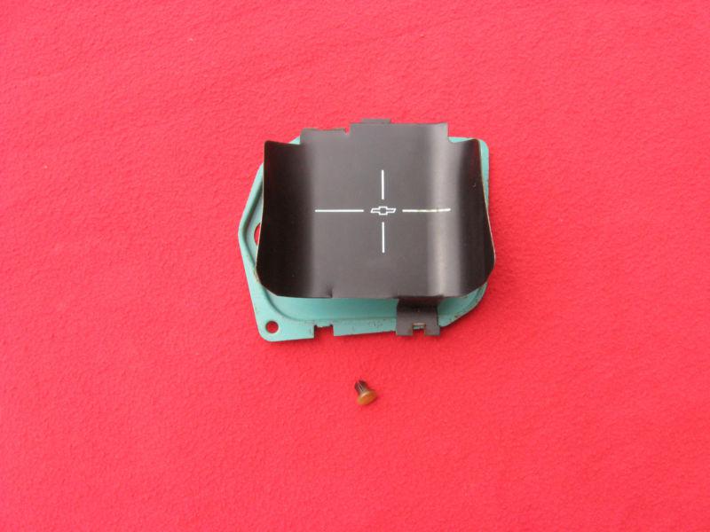 1966-1967 chevrolet nova /chevy ll gauge cluster clock delete (gm original)