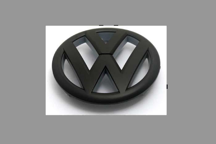 Vw golf mk6 gti tsi tdi 1.4t 2.0t matte black white front grille emblem badge