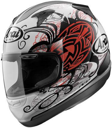 New arai rx-q full-face adult helmet, scarab/black/white, small/sm