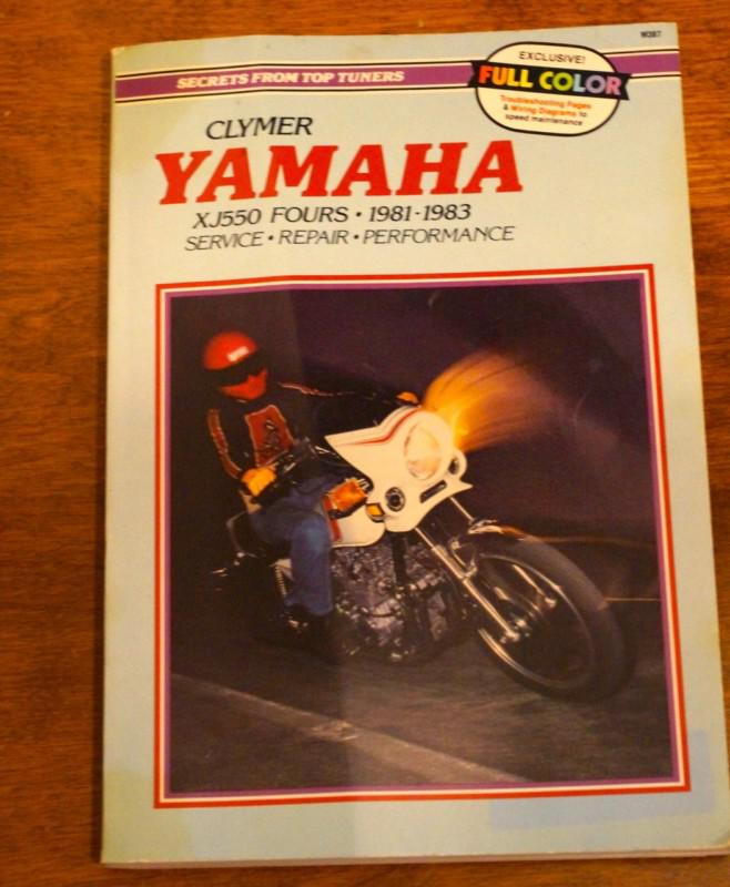 Clymer yamaha xj550 fours 1981-1983 service repair manual m387