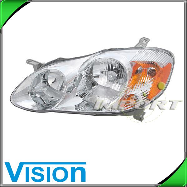 Driver side left l/h headlight lamp assembly new 2003-2004 toyota corolla ce le