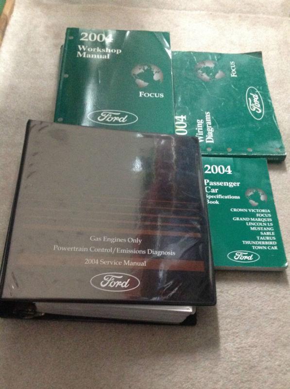 2004 ford focus service repair shop manual set 04 oem factory dealership 4 vol