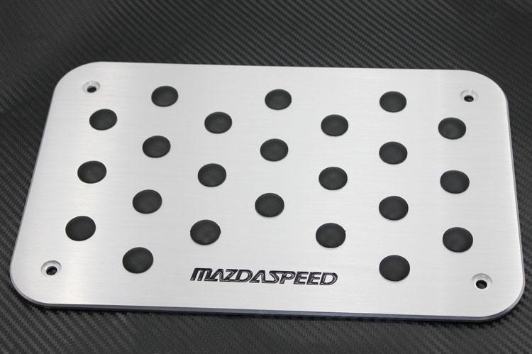 Thick aluminum mazdaspeed floor carpet mat padal plate mazda 2 3 5 6 cx5 rx8 