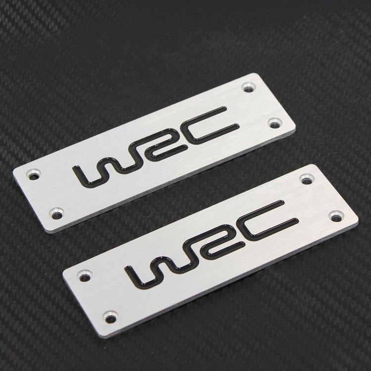 2pcs wrc sport floor mat badge carpet emblem pad pads fit for ford