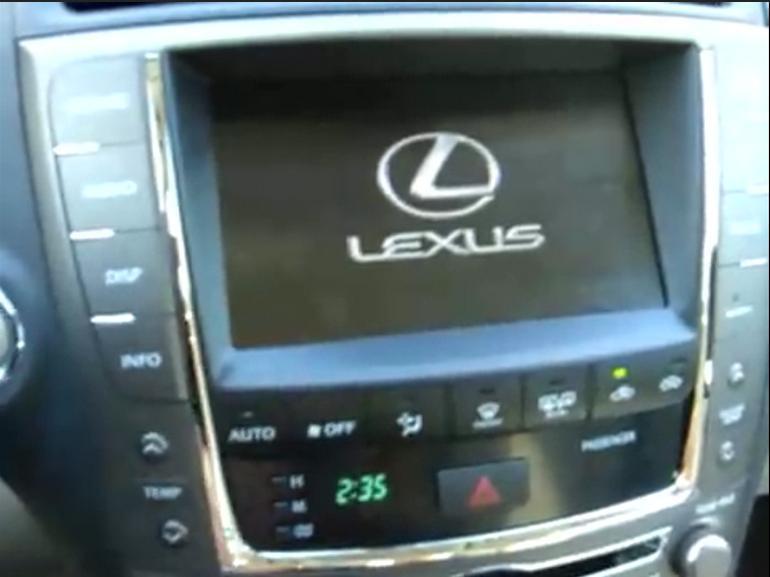 2008-2011 lexus is250 touchscreen gps/navigation radio climate control cd player