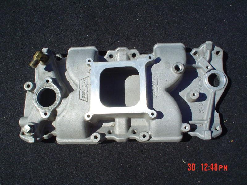 Chevy v8 wieand x-celerator intake manifold 283 302 305 350 nova camaro malibu