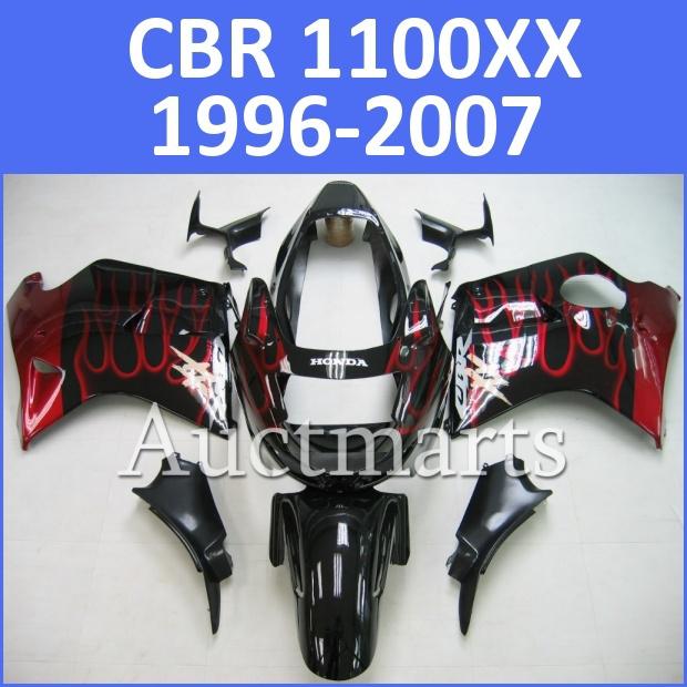 Fit honda cbr1100xx 1100xx super blackbird fairing kit abs plastics j1 d10