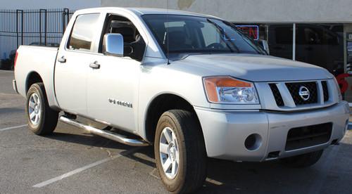 2013 nissan titan crew cab nerf bars side steps bar rails running boards chrome