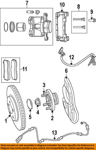 Mopar oem 5137614aa brake-caliper assembly bolt