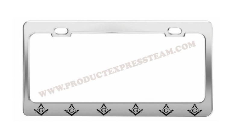 Mason masonic sign religious funny metal chrome license plate frame tag holder