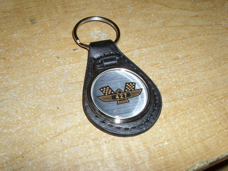 1963 1964 ford galaxie 427 eagle bird emblem leather keychain keyring nice