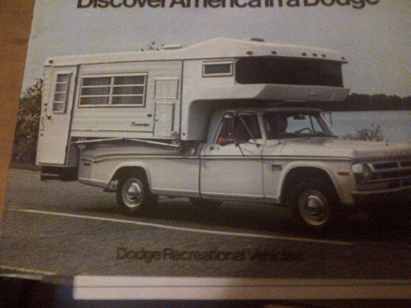 1970 dodge campers     brochure        -